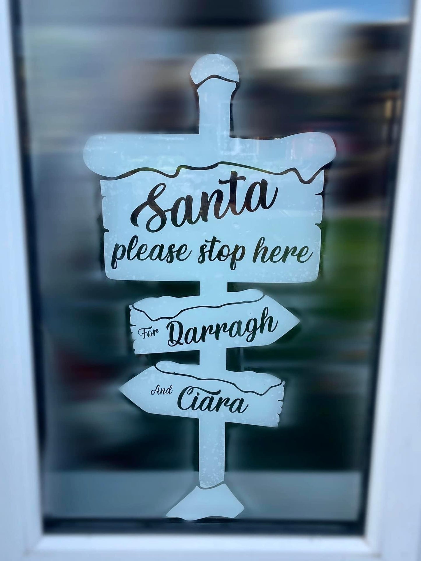 Santa Stop Here Sign