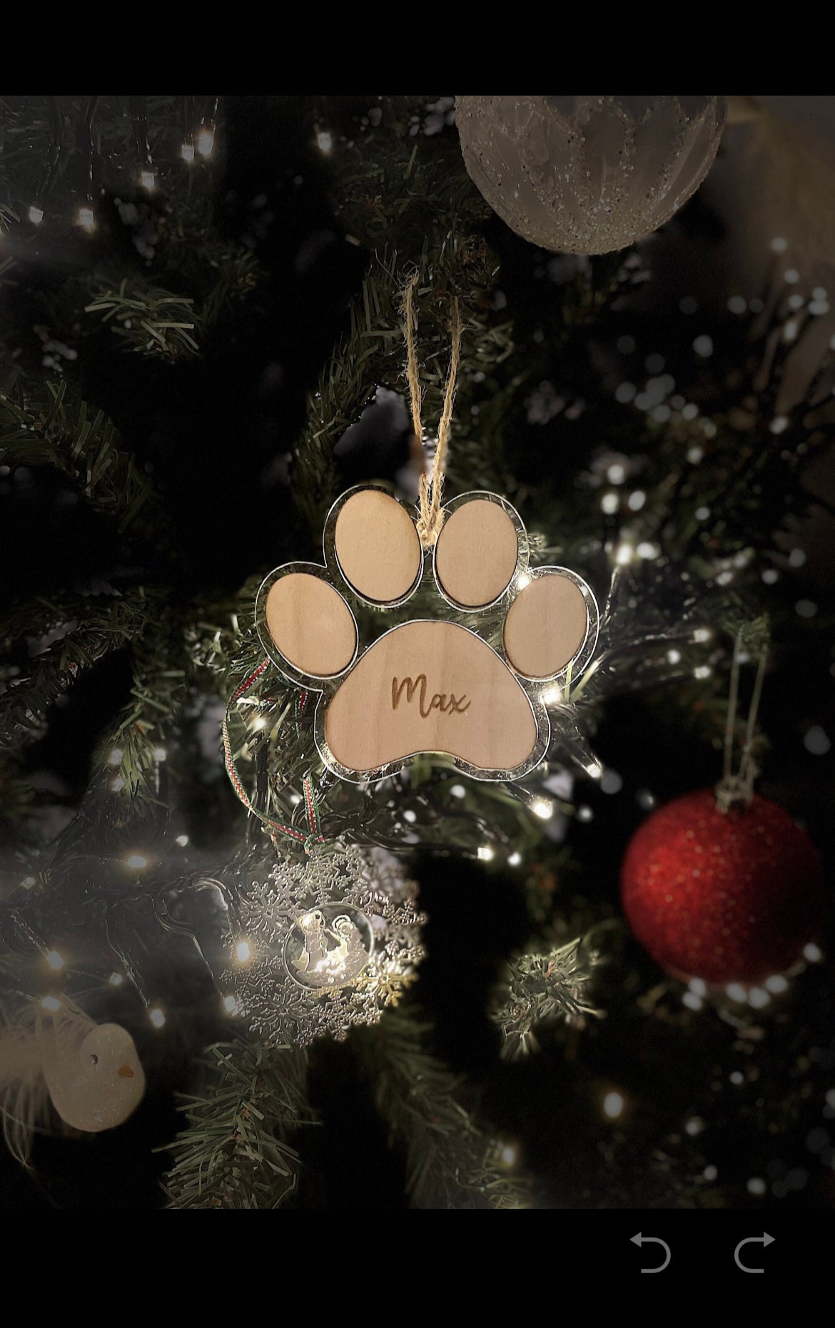 Personalised Dog Christmas Tree Decoration