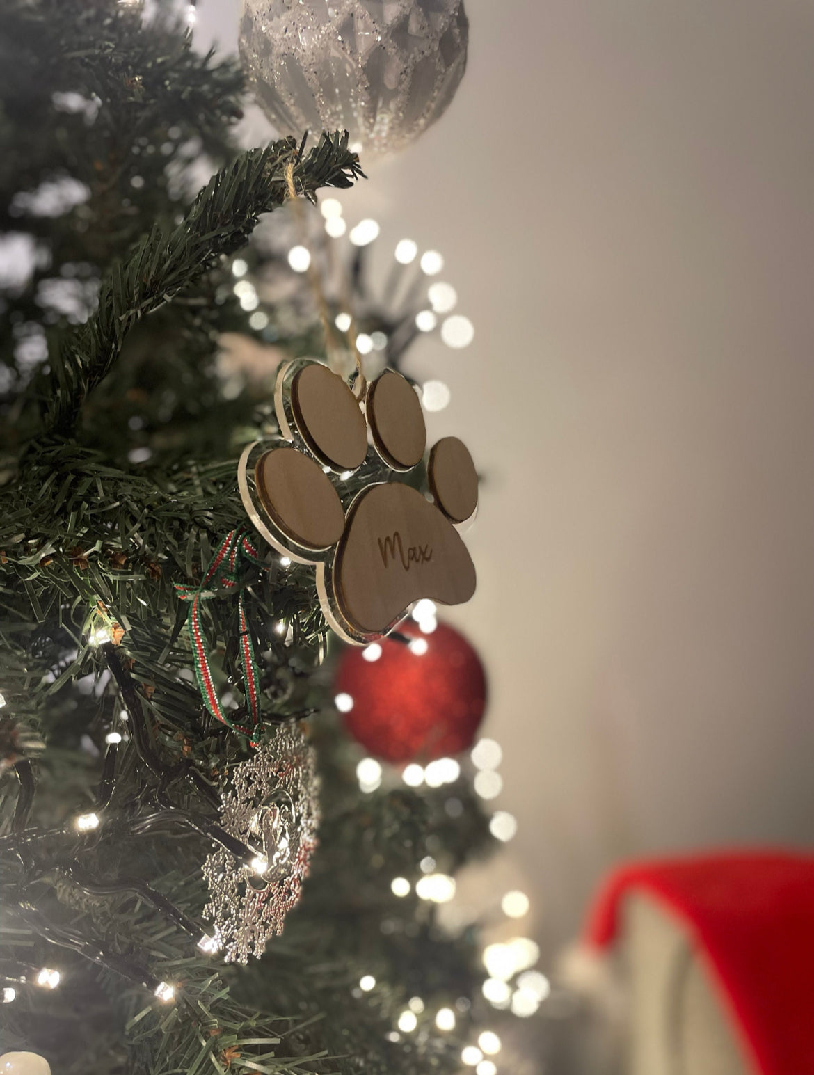 Personalised Dog Christmas Tree Decoration