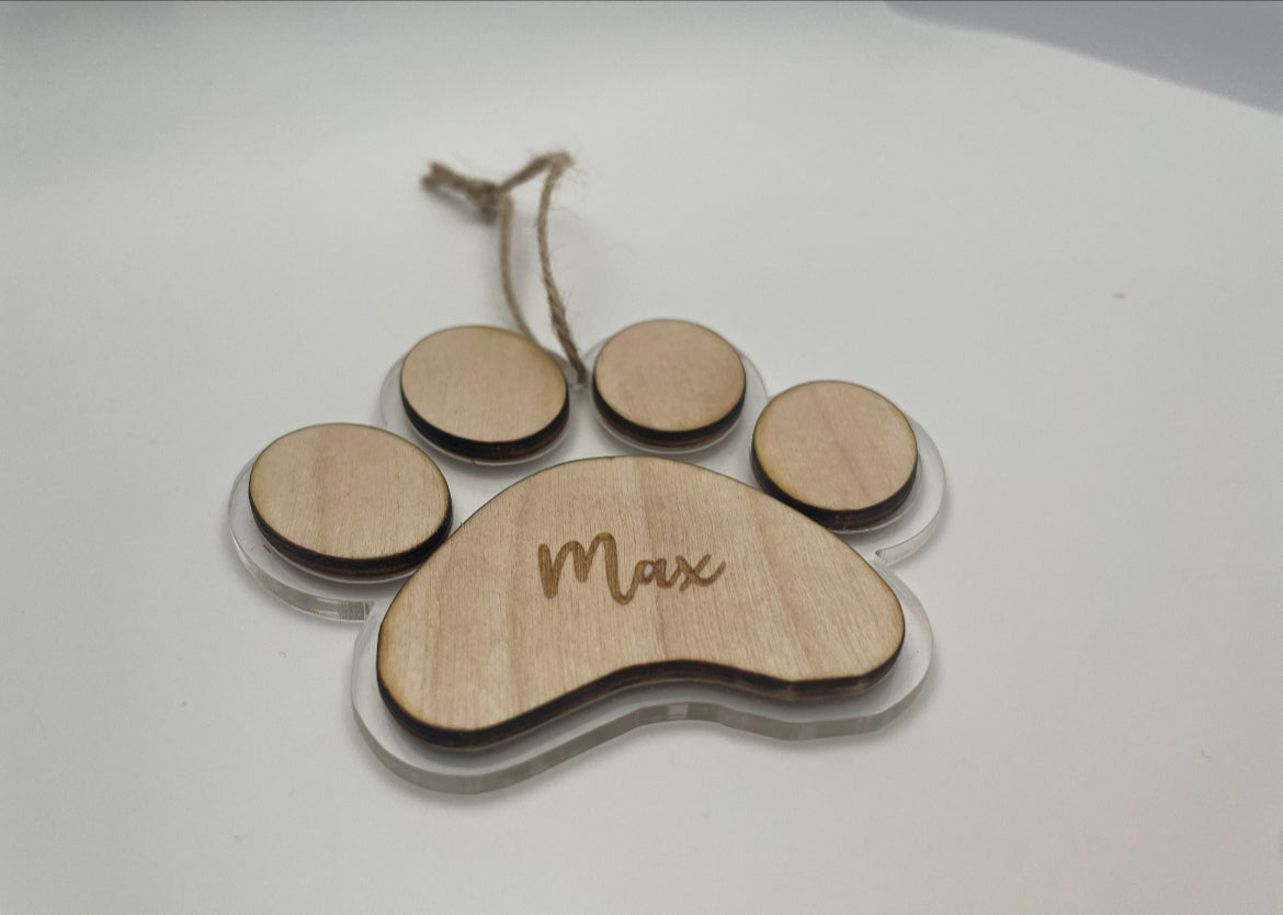 Personalised Dog Christmas Tree Decoration