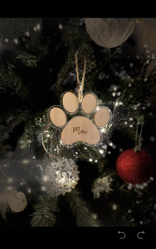 Personalised Dog Christmas Tree Decoration